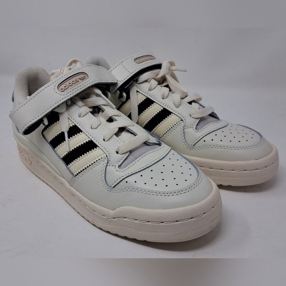 New adidas Women's Forum Low Shoes Sneakers Shoes Casual Off White Black 8.5 US - Picture 4 of 14